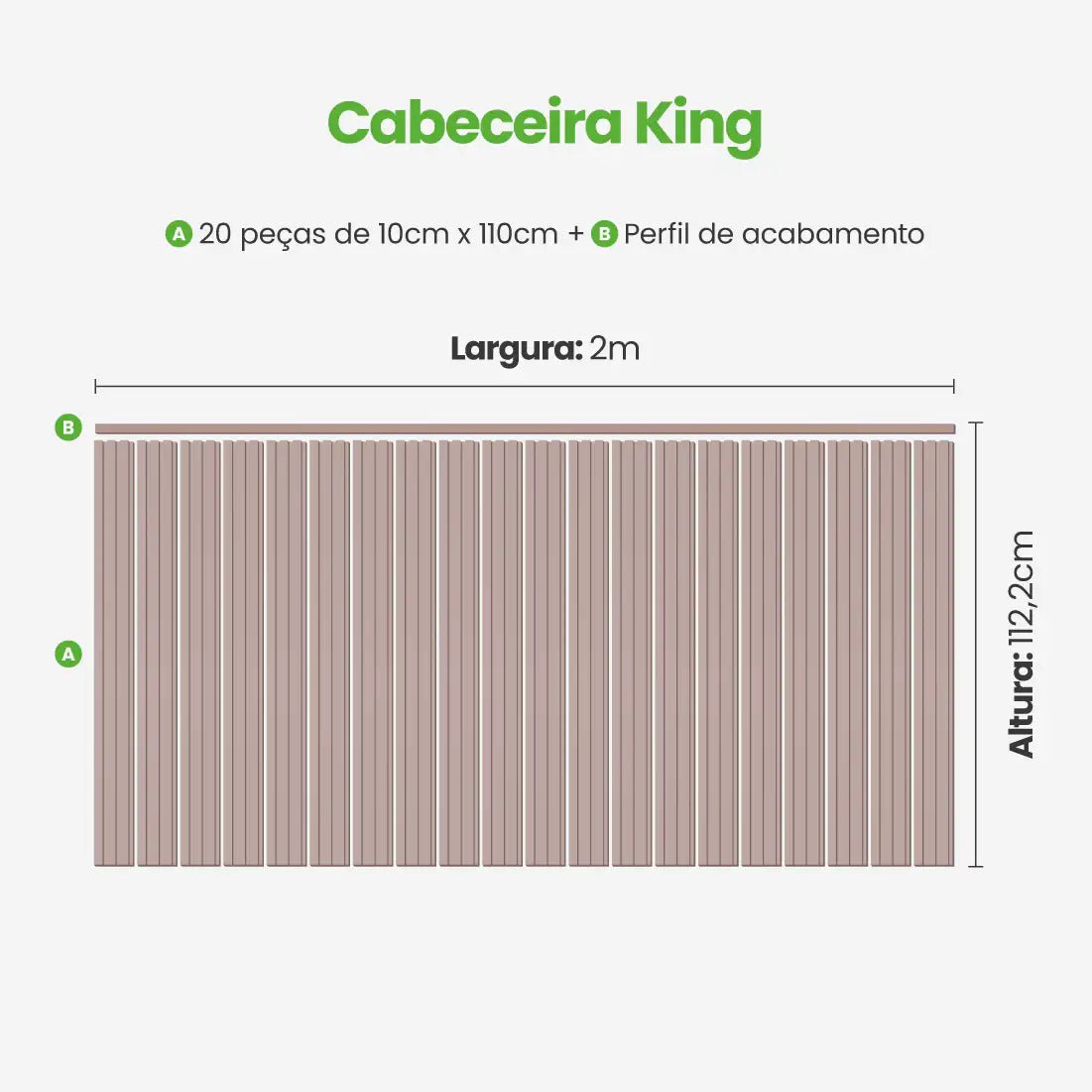 Kit Cabeceira Painel Ripado Autocolante | Linha Play-Meu-Rodape--