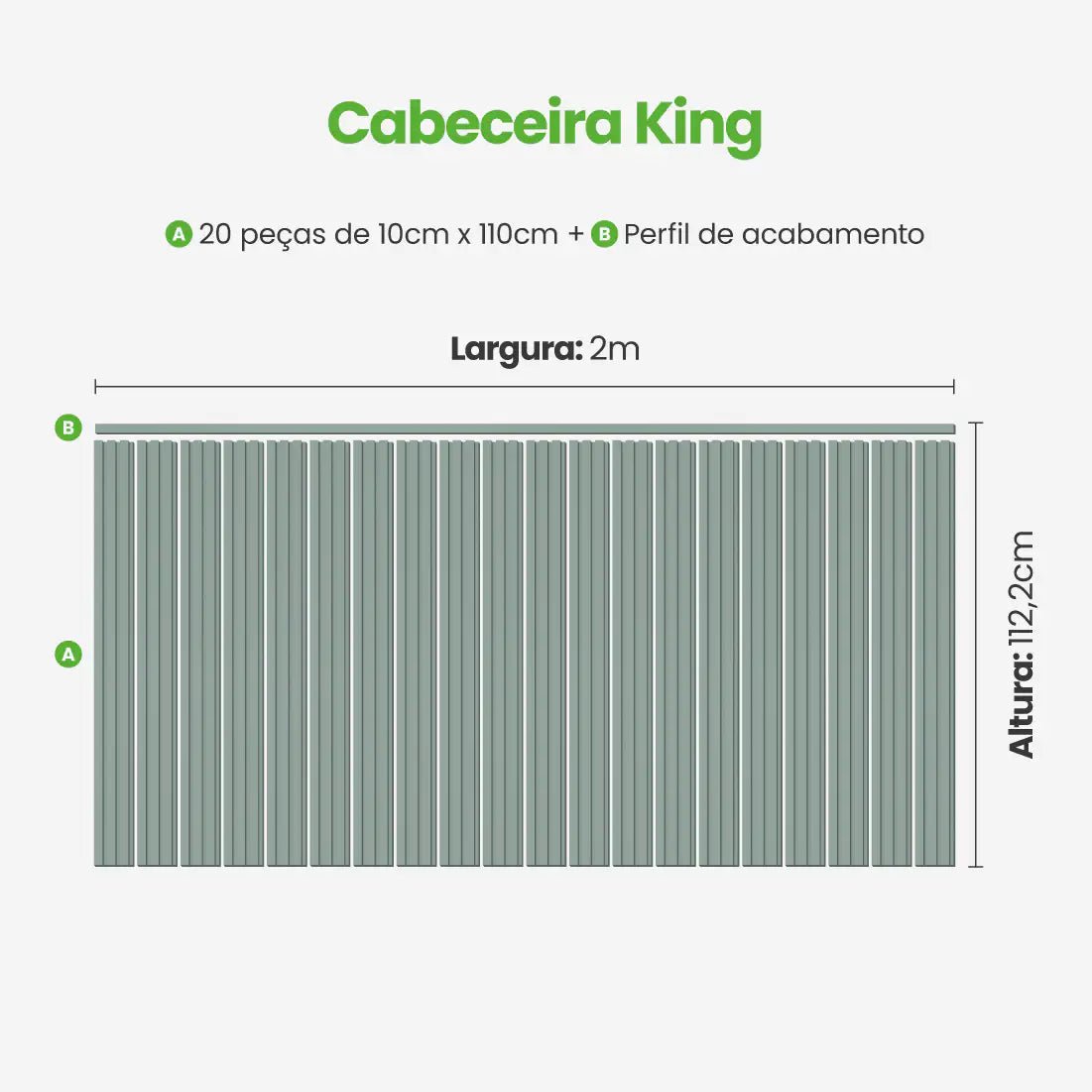 Kit Cabeceira Painel Ripado Autocolante | Linha Play-Meu-Rodape--