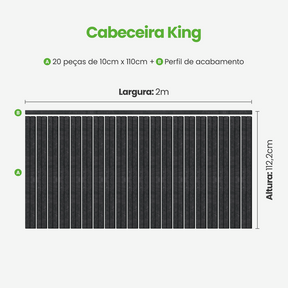 Kit Cabeceira Painel Ripado Autocolante | Linha Urban +