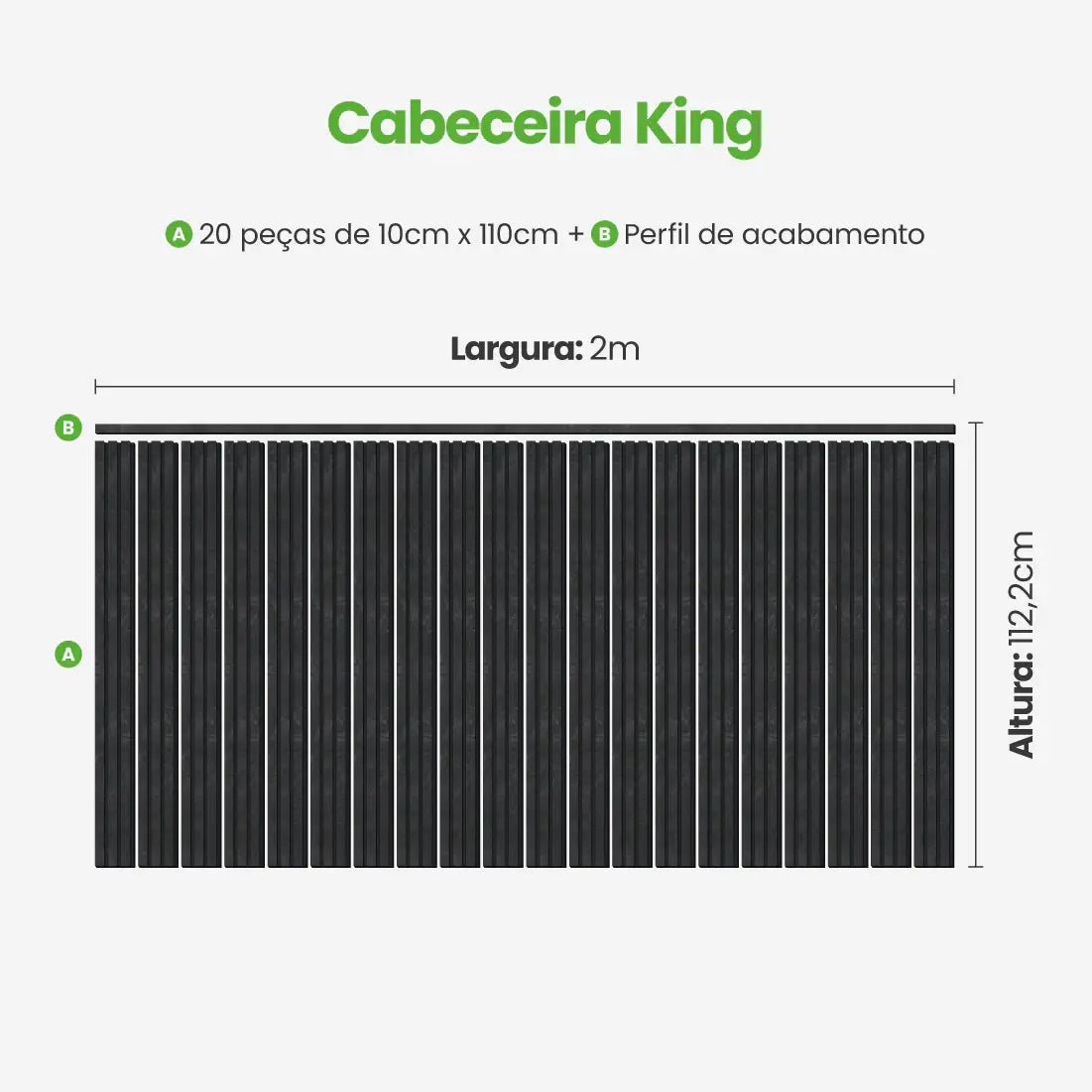 Kit Cabeceira Painel Ripado Autocolante | Linha Urban-Meu-Rodape--