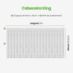 Kit Cabeceira Painel Ripado Autocolante | Linha Urban +