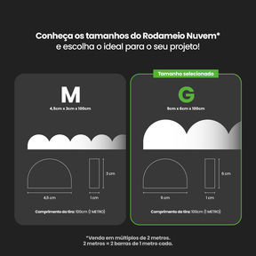 Rodameio Nuvem em EVA Autocolante