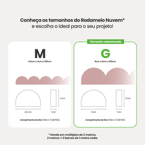 Rodameio Nuvem em EVA Autocolante
