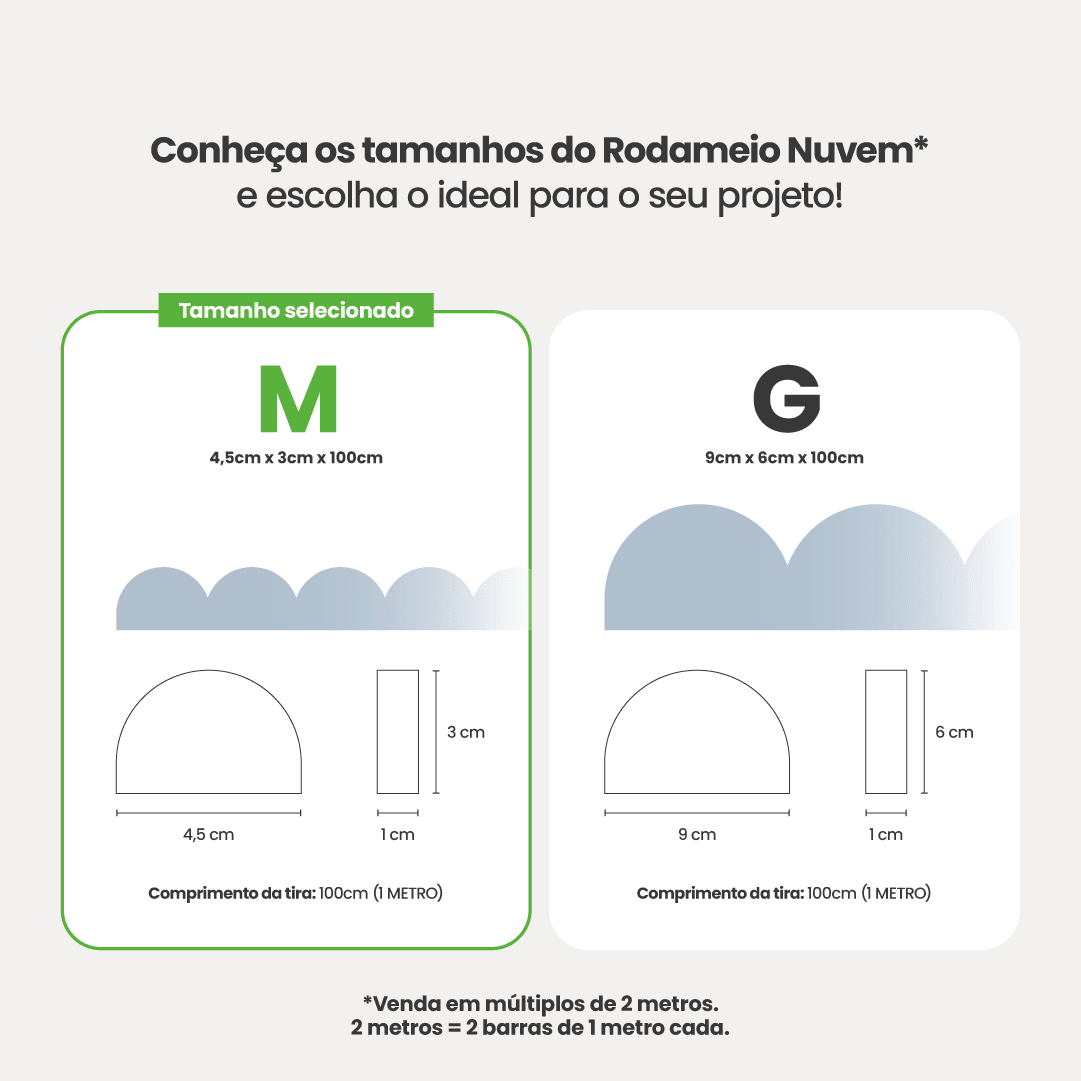 Rodameio Nuvem em EVA Autocolante