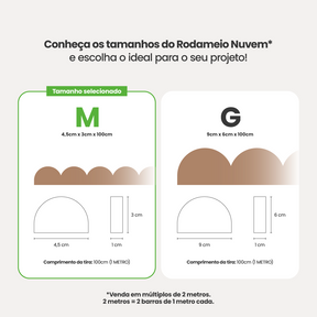 Rodameio Nuvem em EVA Autocolante