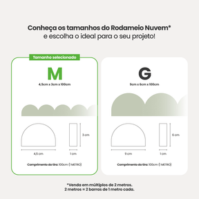 Rodameio Nuvem em EVA Autocolante