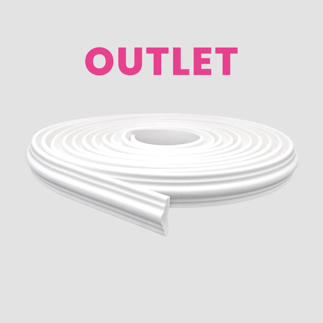 Boiserie Branco Rodameio Moldura de EVA Autocolante | RM61 Outlet