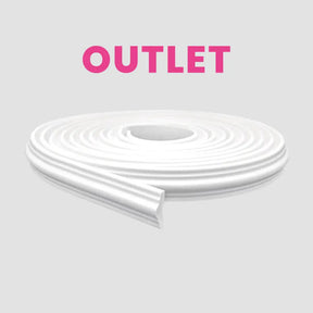 Boiserie Branco Rodameio Moldura de EVA Autocolante | RM61 Outlet-Meu-Rodape--