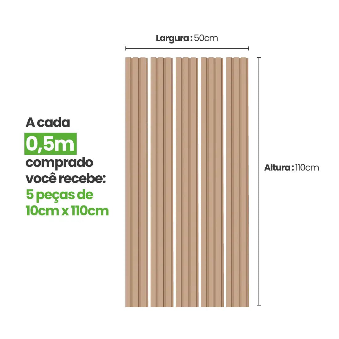 Meia Parede Ripada Autocolante Laminada | Linha Play-Meu-Rodape--