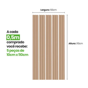 Meia Parede Ripada Autocolante Laminada | Linha Play-Meu-Rodape--