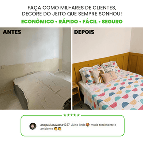 Painel Ripado de EVA Autocolante | RP43 - Meu Rodapé