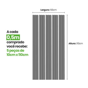 Meia Parede Ripada Autocolante Laminada | Linha Play-Meu-Rodape--