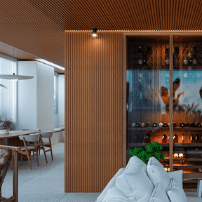 Painel Ripado Laminado de EVA Autocolante | Linha Madeto - Meu Rodapé