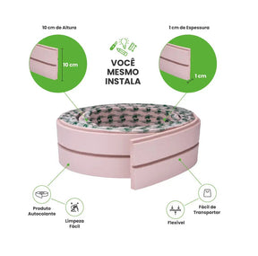 Painel Ripado Laminado de EVA Autocolante | Linha Play+-Meu-Rodape--