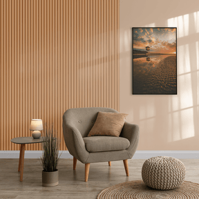 Painel Ripado Laminado de EVA Autocolante | Linha Play - Meu Rodapé