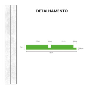 Painel Ripado Laminado de EVA Autocolante | Linha Urban+ - Meu Rodapé