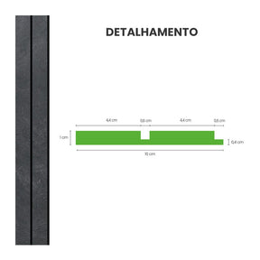 Painel Ripado Laminado de EVA Autocolante | Linha Urban+ - Meu Rodapé