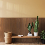 Painel Ripado Laminado Meia Parede | Linha Madeto - Meu Rodapé