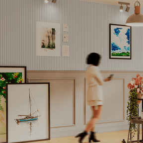 Painel Ripado Laminado Meia Parede | Linha Play - Meu Rodapé