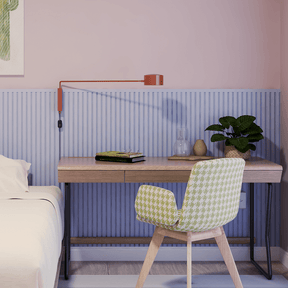 Painel Ripado Laminado Meia Parede | Linha Play - Meu Rodapé