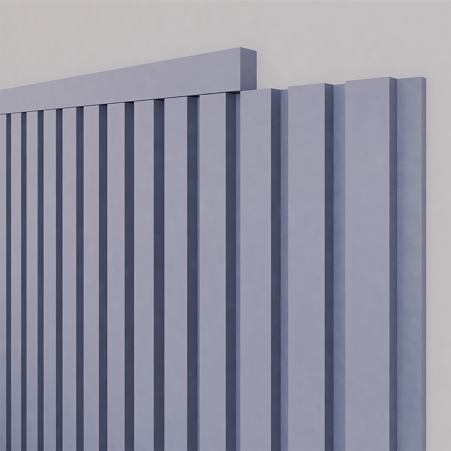 Painel Ripado Laminado Autocolante Meia Parede | Meu Rodapé