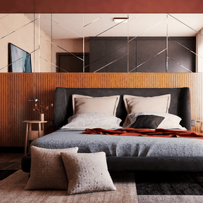 Painel Ripado Laminado Meia Parede | Linha Urban - Meu Rodapé