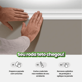 Roda Teto EVA Autocolante | RT601-Meu-Rodape--