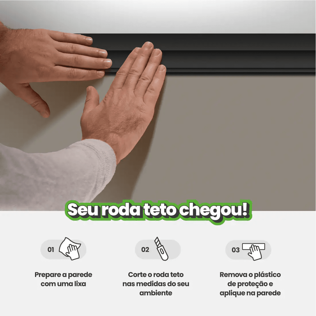 Roda Teto EVA Autocolante | RT340-Meu-Rodape--