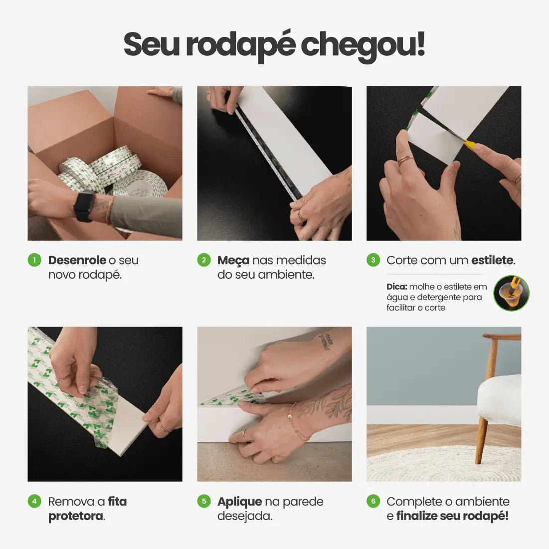 Rodapé de EVA Autocolante | RP43-Meu-Rodape--