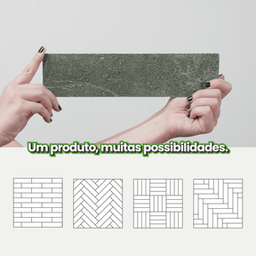 Revestimento Tijolinho Autocolante em Pedra Flexível - Meu Rodapé