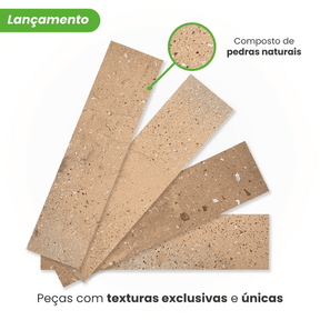 Revestimento Tijolinho Autocolante em Pedra Flexível - Meu Rodapé