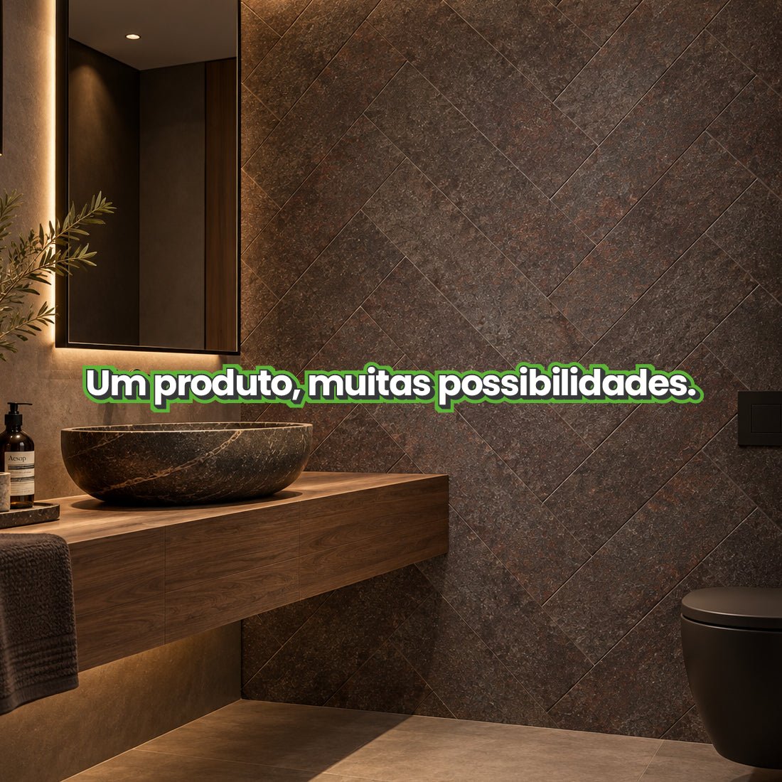 Revestimento Autocolante Coleção Pedras Formato Placa - Meu Rodapé