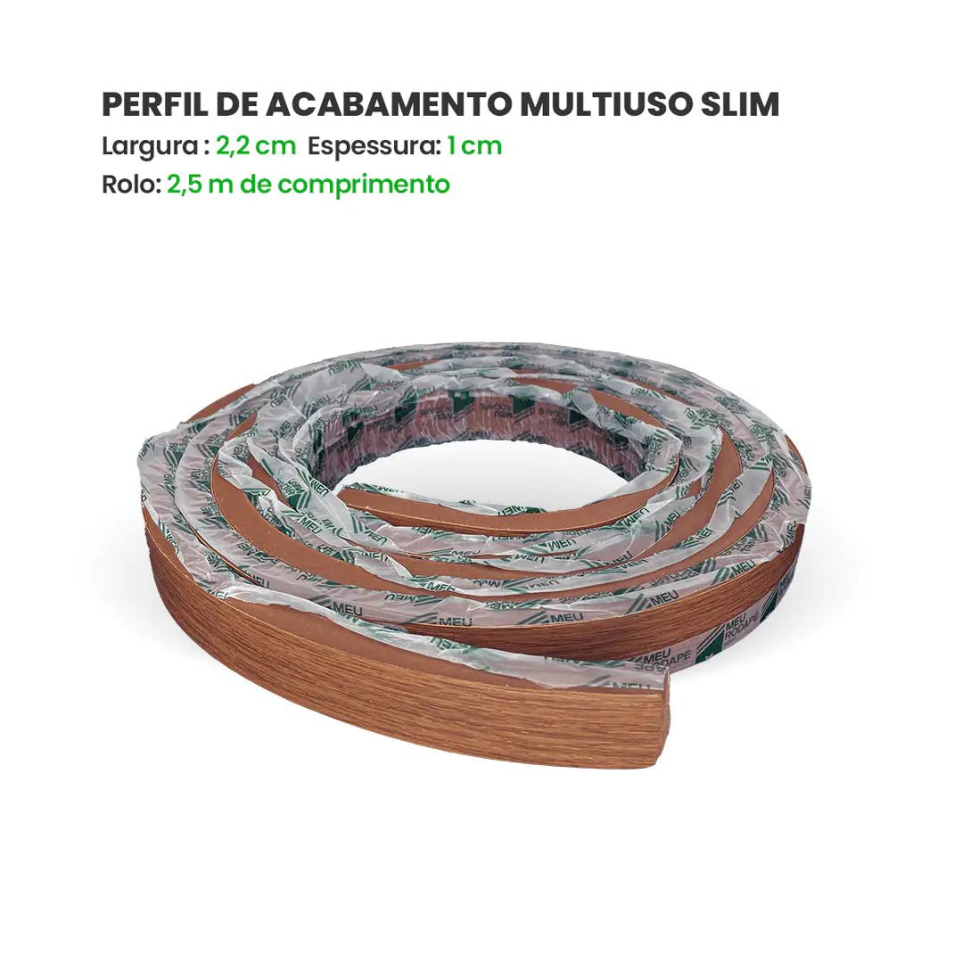 Perfil de Acabamento Autocolante | Linha Madeto-Meu-Rodape--