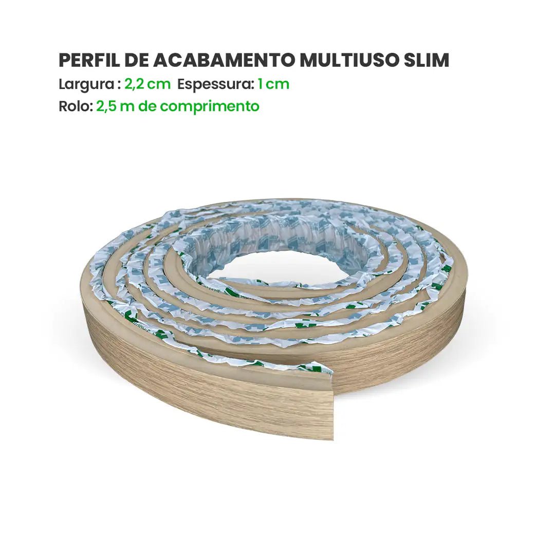 Perfil de Acabamento Autocolante | Linha Madeto-Meu-Rodape--