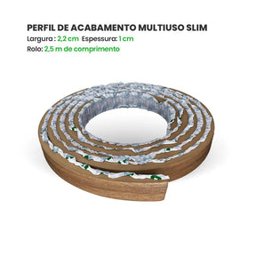 Perfil de Acabamento Autocolante | Linha Madeto-Meu-Rodape--