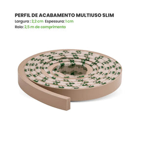 Perfil de Acabamento Autocolante | Linha Play-Meu-Rodape--