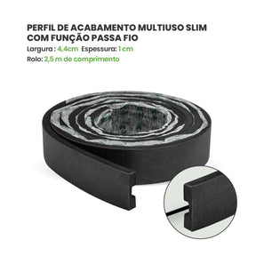 Perfil de Acabamento Autocolante | Linha Urban+-Meu-Rodape--
