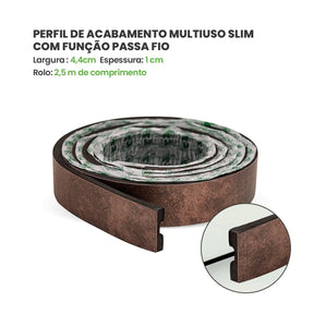 Perfil de Acabamento Autocolante | Linha Urban+-Meu-Rodape--