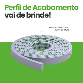 Meia Parede Ripada Autocolante Laminada | Linha Play-Meu-Rodape--