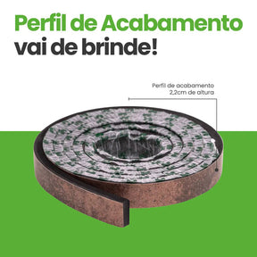 Meia Parede Ripada Autocolante Laminada | Linha Urban-Meu-Rodape--
