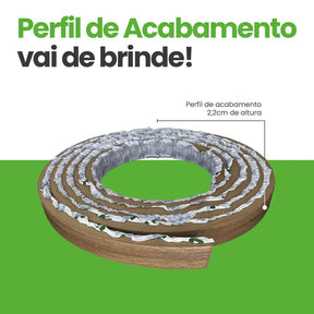 Meia Parede Ripada Autocolante Laminada | Linha Madeto-Meu-Rodape--