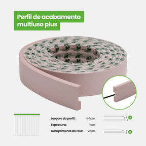 Perfil de Acabamento Autocolante | Linha Play+-Meu-Rodape--