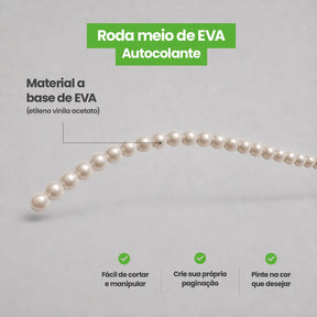 Rodameio Pérola em EVA Autocolante