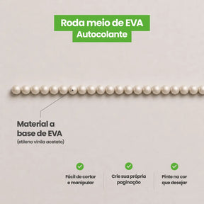 Rodameio Pérola em EVA Autocolante