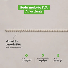 Rodameio Pérola em EVA Autocolante