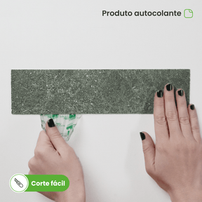 Revestimento Tijolinho Autocolante em Pedra Flexível - Meu Rodapé
