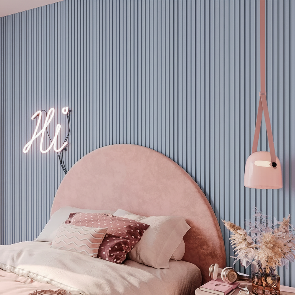 Painel Ripado Laminado de EVA Autocolante | Linha Play