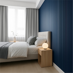 Painel Ripado Autocolante de EVA Branco | Linha POP