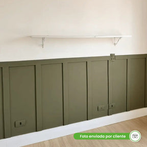 Painel Ripado de EVA Autocolante | RP43-Meu-Rodape--