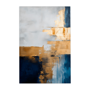 Quadro Decorativo Abstrato Gold 1 | Uillian Rius - Meu Rodapé